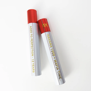 Humidores de cigarros cubanos, caja de muestra de cigarros individuales con estampado en caliente, tubo de embalaje de tabaco Premium - Product Image 2