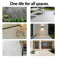 Carrelage extérieur pleine masse 600x1200x18 mm épaissi pour cour et jardin, antidérapant, carrelage technique, moderne, transfrontalier