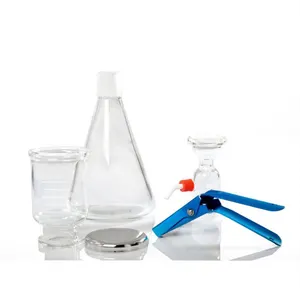 Soporte de filtro de membrana solvente de vidrio de laboratorio para filtración al vacío