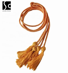 Cordons double couleur vert/or Cordons d'honneur de graduation de couleur unie Cordons de graduation - Product Image 6