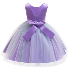 Vestidos de Encaje sin Mangas para Niñas, Vestidos de Princesa con Flores para Bodas - Product Image 2