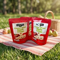 Gezonde Natuurlijke Clover Valley Gefreeze-droogde Appelchips 15g Pakje Fruit Smaak Instant Snack
