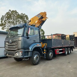 รถบรรทุกติดเครน HOWO 8x4 แบบแขนพับได้ ขนาด 20 ตัน 25 ตัน พร้อมขาย - Product Image 2