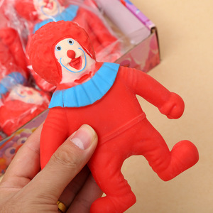 Red Clown <b>Squishy</b> Toys Set Stress Relief Fidget Toy For Kids Ages 2 To 4 Years Unisex Plastic Material - Product Image 3