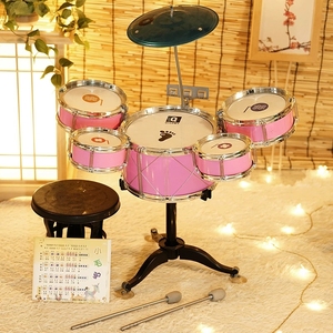 Wholesale Children Mini Jazz <b>Drum</b> Kit 5‑pcs Percussion Instrument Toy With Adjustable Stand For Kids Music Learning - Product Image 6