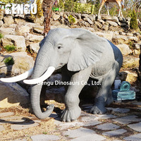 Statue d'éléphant grandeur nature, modèle animal, vente chaude