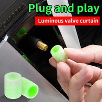 AT MTB Mini Fluorescente Led Bike Wheel Valve Cap Light Flash Bicycle Air Valve Caps para neumáticos Night Light Led Bike Wheel Lights