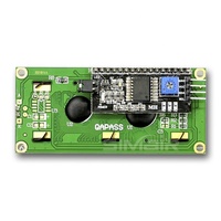 شاشة عرض LCD 16*2 16x2 1602 باللون الأصفر والأزرق والأبيض بجهد 5 فولت و3.3 فولت مع واجهة IIC I2C
