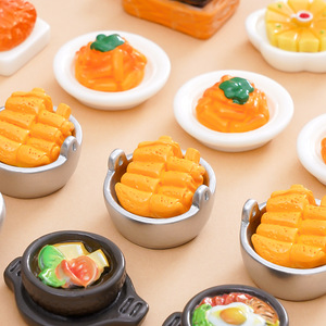 Décorations en résine de cuisine simulée coréenne Kawaii, nouilles froides, poulet frit, breloques pour coque de téléphone, accessoires de bricolage - Product Image 3