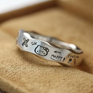 Vendita calda di tendenza gioielli da donna Gothic Punk stile Casual anelli con corona placcato in oro intarsio di colore 18K - Product Image 1