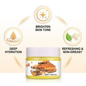 Crème hydratante réparatrice pour la peau au curcuma et au citron comme ingrédients principaux pour les soins quotidiens du visage - Product Image 4