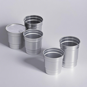 Custom Color Aluminum Beer Tumbler Reusable Promotional Drinking Cup for Parties and Events