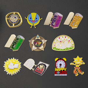 Chine Usine Conception Métal Émail Broche Logo Personnalisé Double Pont Chaîne Broche Chroma Personnalisé Souvenir Broche Broche - Product Image 1