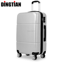Set Koper Tahan Lama dengan Logo Merek Kustom, Bagasi Kabin 3 Pcs, Set Koper Keras ABS PC 20 24 28 Inch, Tas Perjalanan Ringan
