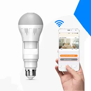 V380 pro bulb survillience camera 5m 3mp lampadina per fotocamera a 360 gradi vista panoramica luce di sicurezza