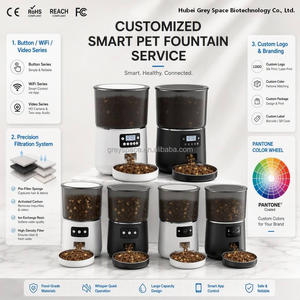 Distributeur <span class=keywords><strong>de</strong></span> nourriture intelligent pour animaux <span class=keywords><strong>de</strong></span> compagnie 4L contrôlé par l'application Tuya, bol unique pour chiens et chats, avec Wifi et caméra, <span class=keywords><strong>en</strong></span> acier inoxydable, alimenté par batterie - Product Image 6