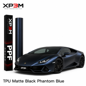 XP3M Film PPF TPU Satiné Noir Mat Bleu Phantom Mat, Film PPF à Changement de Couleur 7,5 Mil Auto-Réparateur Anti-Rayures Anti-Jaunissement - Product Image 1