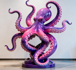 Escultura FRP de tiburón ballena gigante, estatua de <span class=keywords><strong>animal</strong></span> oceánico realista para centro de mesa de entrada de acuario - Product Image 2