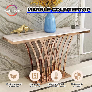 Lampe de table d'<span class=keywords><strong>entrée</strong></span> en marbre de style <span class=keywords><strong>scandinave</strong></span> KZY-Z12 d'armoire d'<span class=keywords><strong>entrée</strong></span> en acier inoxydable pour couloir ultra étroit de luxe - Product Image 2