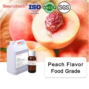 Alcohol Soft Drink Flavors Natural Peach Flavor Food Additive Essence For Energy Drink Candy Ice Cream Flavours