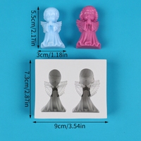 Engel Junge und Mädchen Silikon-Kuchenform für Kuchendekoration DIY Bastelform Kerzenform Schokoladenform