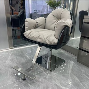 Chaise de coiffure à vente chaude, réglable en hauteur, poste de travail de barbier, fauteuil pivotant en cuir pour coiffeur - Product Image 1