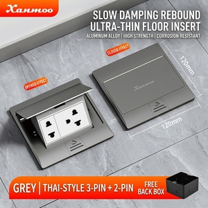 <span class=keywords><strong>Prise</strong></span> de sol thaïlandaise encastrée ultra-mince, étanche, à ouverture rapide, <span class=keywords><strong>en</strong></span> alliage d'aluminium de type 120, avec amortissement - Product Image 5