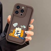Coques de téléphone portable antichoc mignonnes à motif de dessin animé pour iPhone 17 Air 16 15 Plus Pro Max 14 13 12 11 X XR – Housse de protection arrière anti-chute