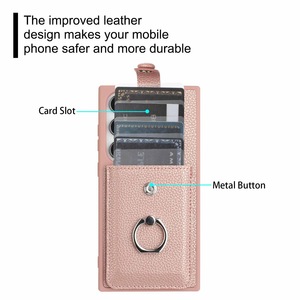 Convient pour <span class=keywords><strong>Samsung</strong></span> S24 Ultra Pull-out Bag Phone Case A16 Ring Buckle Leather Case <span class=keywords><strong>S23</strong></span> Anti Drop A55 Wallet Protective Case - Product Image 4