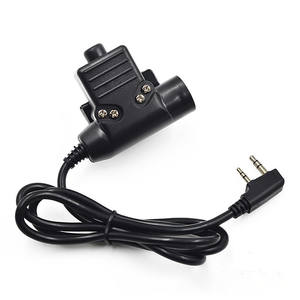 Adaptateur de casque d'interphone tactique U94 PTT adaptateur de bouton d'émetteur adapté pour <span class=keywords><strong>Kenwood</strong></span> Icom Yaesu Midland - Product Image 1