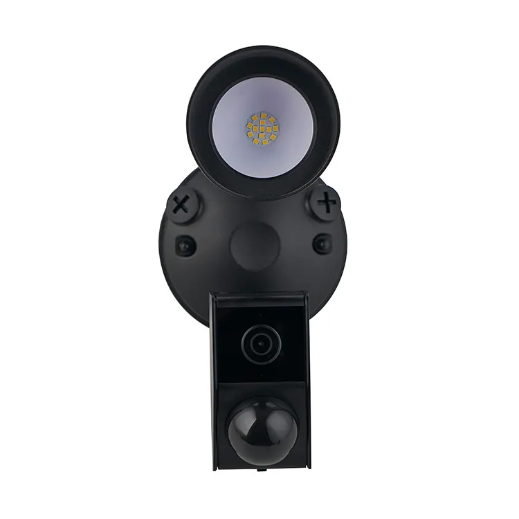 新しいデザインの防水モーションセンサーは、カメラLEDライト付きビデオLED Wifiセキュリティライトを自動的にアラームします