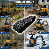 Rubber track mini excavator skid steer loader CTL 350*56*86 400*72.5*74W 400*72.5*76 450*83.5*70 450*86*52 4508652 450*86*55