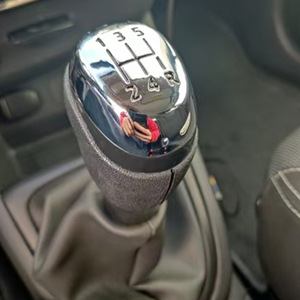 Car Gear <b>Shift</b> <b>Knob</b> Stainless Steel Matte Silver Electroplating For Renault Koleos Clio MK4 Rustproof Customizable - Product Image 3