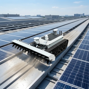 Robot de nettoyage solaire automatique pour systèmes photovoltaïques distribués avec certification CE, livraison gratuite - Product Image 1