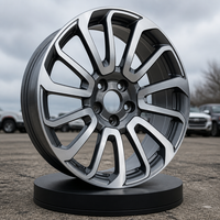 Jantes en alliage forgé 20-22 pouces, finition usinée gris anthracite, multi-branches 5x112/120 pour SUV Mercedes