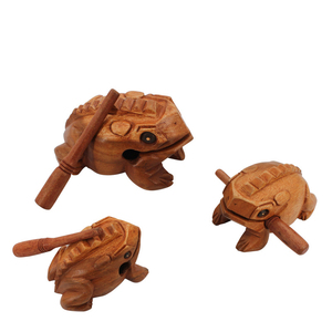 Sensor de movimiento <span class=keywords><strong>Sonido</strong></span> Rana Bebé Rana de madera Artesanía Rana musical - Product Image 3
