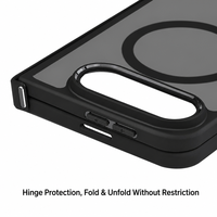 Coque de téléphone pliable magnétique mate Duo pour iPhone, protection de la charnière, double protection antichoc souple et rigide, compatible avec la peau