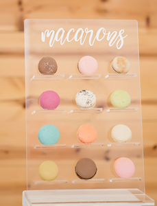 Support mural en acrylique transparent pour présentation de desserts, beignets et macarons, idéal pour les mariages et les fêtes - Product Image 4