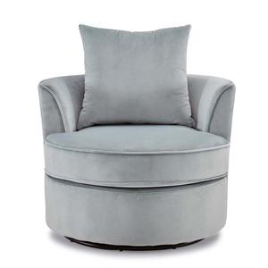 Chaise de <span class=keywords><strong>salon</strong></span> maxi à 360 degrés, petite chaise confortable, pivotante, à bras en bois, style moderne - Product Image 1