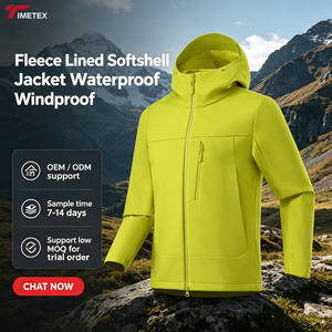Chaqueta Softshell para Hombre con Forro Polar, Impermeable, Cortavientos, con Capucha, para Senderismo, Montañismo, Trabajo, con Logotipo Personalizado, Venta al Por Mayor, OEM - Product Image 1