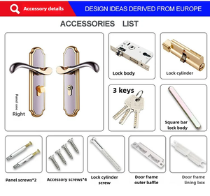 โรงแรมสไตล์โมเดิร์นมินิมอล ใช้ระบบล็อคประตูภายใน ผลิตจากโลหะผสมสังกะสี โครงสร้างไม้เนื้อแข็ง ดีไซน์ใช้งานได้ทั้งสองด้าน ติดตั้งง่าย เหมาะสำหรับห้องนอน - Product Image 4