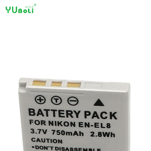 ชุดแบตเตอรี่กล้องดิจิตอล EN-EL8 750mAh 3.7V สำหรับ Nikon COOLPIX S1 <span class=keywords><strong>S2</strong></span> S3ลิเธียมไอออนชาร์จได้ - Product Image 6