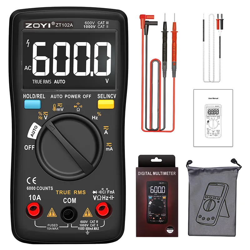 Accurate Smart Easy to use ZOYI ZT102A Compact True - RMS Digital Multimeter
