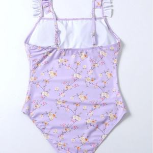 Maillot de bain triangle de luxe pour femme 2025, imprimé, avec liens latéraux, string, froncé, taille XL, OEM, imprimé numérique sur le devant, 1 pièce - Product Image 4