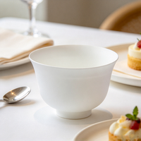 Gobelet à dessert jetable en pulpe de canne à sucre avec couvercle blanc en forme de dôme, compostable, biodégradable, pour crème glacée, yaourt, mousse, fruits, emballage