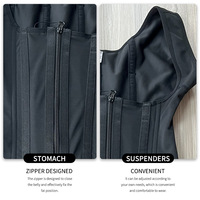 Body gainant pour femme à forte compression, avec fermeture éclair et boutons, contrôle du ventre, ourlet en dentelle et effet push-up fessier
