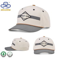 Casquettes de baseball à 5 panneaux colorées avec cordons, certifiées BSCI, personnalisables avec logo, pour vêtements de sport unisexes, fabrication OEM ODM