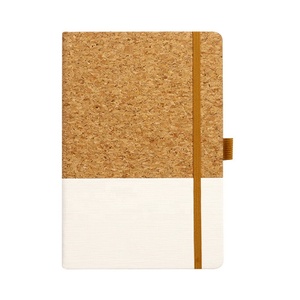 Grosir kayu bergaris Hardcover jurnal bambu penutup kayu Notebook dengan pena - Product Image 4