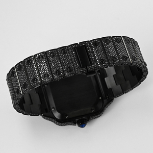 Reloj Mecánico para Hombre con Incrustaciones de Moissanita VVS1, Estilo Hip-Hop, Cuadrado, de Acero Inoxidable, Automático y de Lujo - Product Image 4