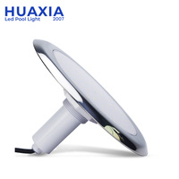 Lumière de piscine murale LED RGB HUAXIA 1,5'' 12V, acier inoxydable 316L, étanche IP68, 18W 24W, télécommande, angle de faisceau 120°
